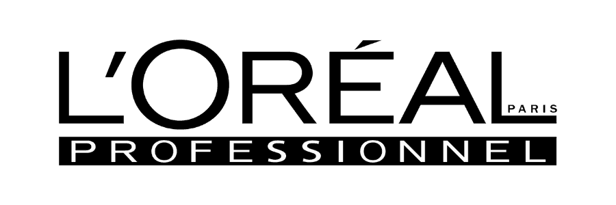 L'Oréal Professionnel logo in black text on a transparent background.
